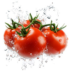 fresh tomatoes in water
