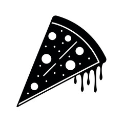 black and white pizza 