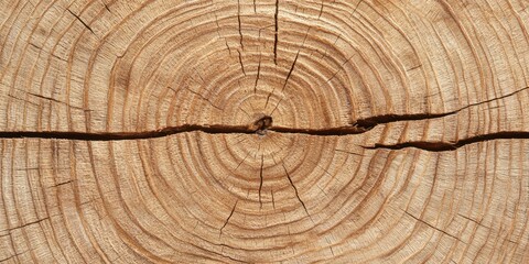 Naklejka premium Tree ring close-up nature's timeless patterns forest photography tranquil macro view natural history
