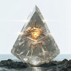 crystal ball on a white background