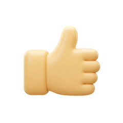 A human hand gives a thumbs-up gesture for approval, a good sign of success