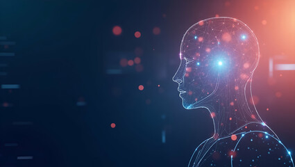 Obraz premium AI-Driven Banking Wallpaper: Sleek Digital Motifs & Circuitry Patterns for Innovative Financial Management - Perfect for Brand Messaging & Elegant Text Overlays