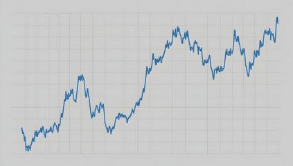 Stock Market Graph Showing Steady Growth Over Time