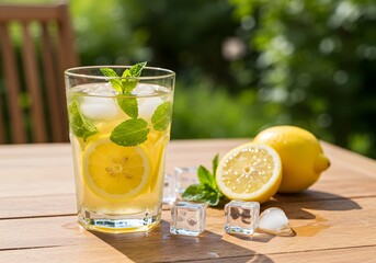 Fototapeta premium Refreshing Lemonade with Mint