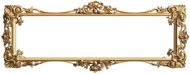 An Elegant Ornate Gold Picture Frame Design Perfect for Enhancing Your Home Decoration and Aesthetics