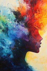 A modern artwork that captures the essence of abstract creativity through an innovative style.