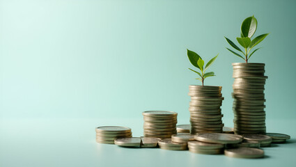Ethical Corporate Bonds: A Visual Concept for Sustainable Debt Issuance with Emphasis on Accountability, Climate Action, and Transparent Governance - Stock Photo with Space for Text Overlays