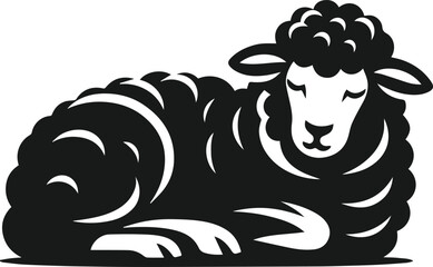 Sheep animal vector silhouette
