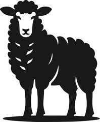 Sheep animal vector silhouette