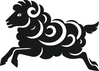 Sheep animal vector silhouette