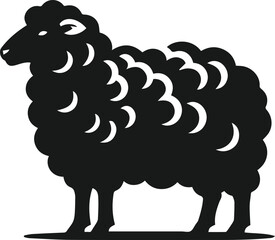 Sheep animal vector silhouette