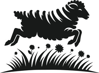 Sheep animal vector silhouette