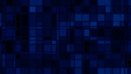 dark blue background with overlapping squares 