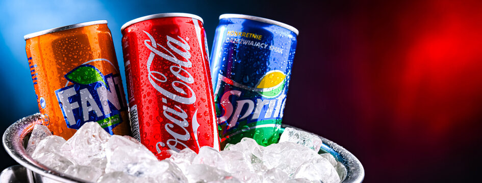 Flagship products of The Coca-Cola Comp.: Coke, Fanta and Sprite