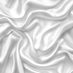 Beautiful flowing white fabric displaying soft folds and elegant design