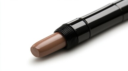 A dual-ended contour and highlight stick twisted up to reveal its smooth creamy texture.
