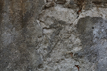 Close up Macro Shot of Textured Concrete Wall Displaying Natural Imperfections