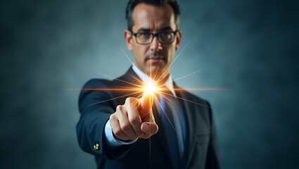 Title: "Photo Realistic Double Exposure: Person Intertwined with Starburst for Attention-Grabbing Promotions - Perfect for Stock Photography"