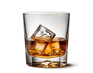 Whiskey on the Rocks in a Rocks Glass