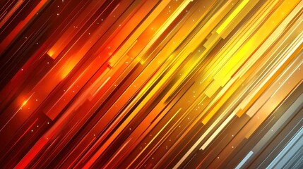 Abstract Diagonal Lines: Fiery Orange and Gold Hues