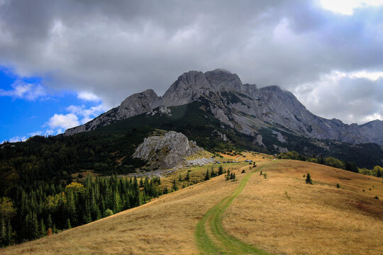 Scenic landscape of Maglic mountains, Sutjeska National Park, Bosnia and Herzegovina