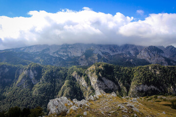 Fototapeta premium Scenic landscape of Sutjeska National Park, Bosnia and Herzegovina