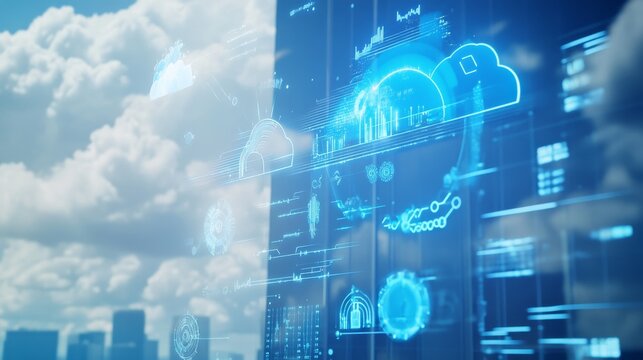 A next gen AI powered weather prediction center, autonomous systems analyzing climate data in real-time, futuristic meteorological facility
