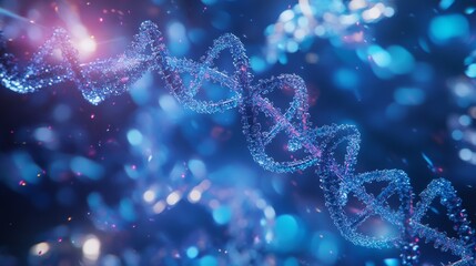 A next gen bioengineering lab, scientists editing DNA using CRISPR technology, sterile and high-tech research facility