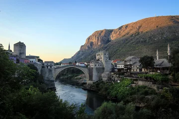 Old bridge, stari most, of Mostar view, Bosnia and Herzegovina