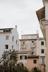 Weathered Buildings in Corfu, Greece