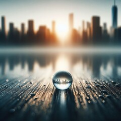 Extreme skyline out of focus