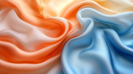 Fototapeta premium Elegant Silky Fabric Background With A Delicate Two-Tone Gradient. Perfect For Adding A Touch Of Luxury.