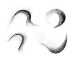 Black grainy texture isolated on white background. Dust overlay. Charcoal splashes