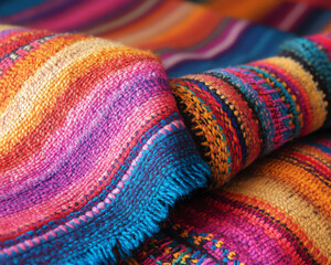 Fototapeta premium andean textile weaving,