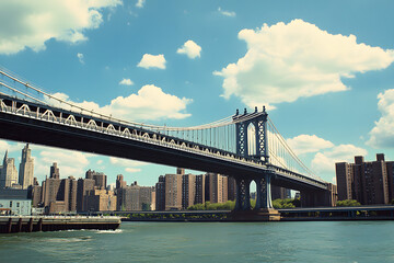 Naklejka premium new york city skyline