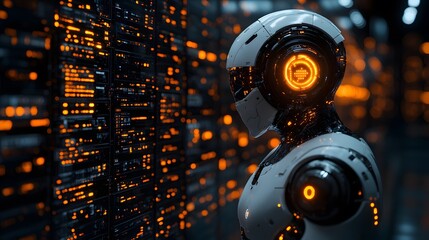 Obraz premium Visualization of AI-driven business models adapting to dynamic market changes