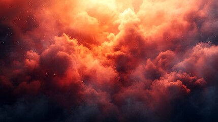 Fiery Cloudscape, Fiery Sky