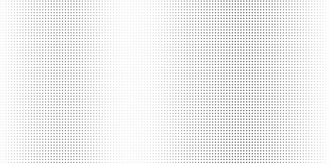 Dotted gradient vector illustration, white and black halftone background, horizontal seamless dotted lines, monochrome dots texture backdrop, retro effect. modern