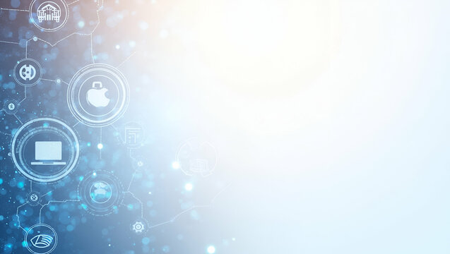 Explore contemporary wallpaper design with sleek abstract visuals and digital circuit patterns, perfect for showcasing blockchain interoperability in fintech.