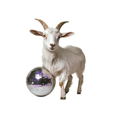 Disco Goat A Fun and Quirky Animal Portrait