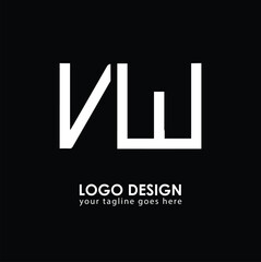 VW VW Logo Design, Creative Minimal Letter VW VW Monogram