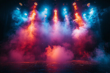 Fototapeta premium lights in the night. Generative AI