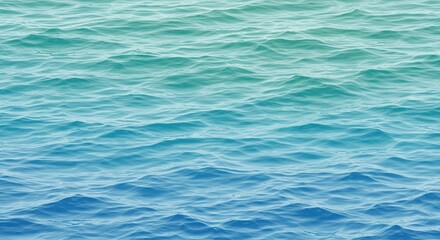 Obraz premium Tranquil ocean water surface in calming blue and green hues 
