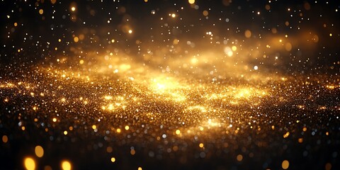 Fototapeta premium Golden Glitter Abstract Background (2)