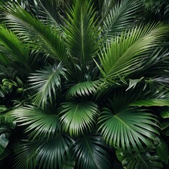 Lush Tropical Greenery Background