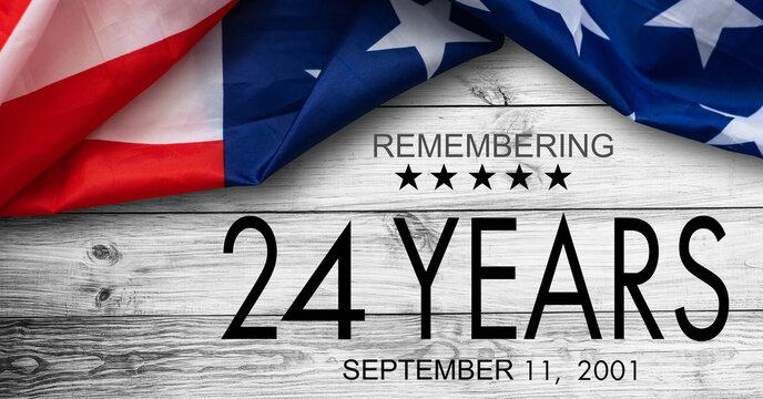 Patriot Day banner template. September 11 Memorial Day for the United States of America concept. Remembrance Day for the Victims of the Terrorist Attacks. Patriot Day photo collage. - Powered by Adobe