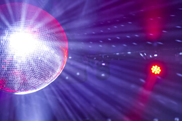 Vibrant Disco Ball with Colorful Lights