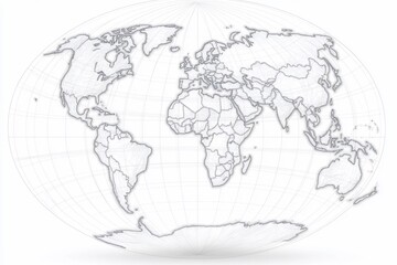 World Map, Outline