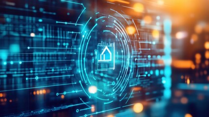 Fototapeta premium A data scientist creating machine learning algorithms for real time predictive healthcare, high-tech medical center with live patient data, High-tech style
