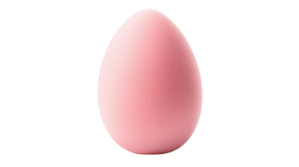 pink egg isolated on white